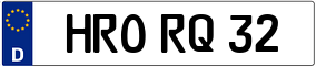 Truck License Plate
